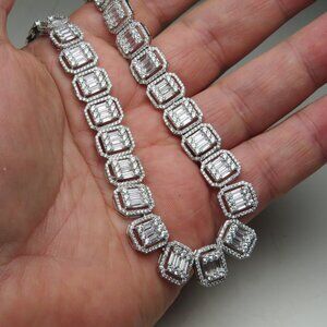 *925 Sterling Silver Diamond Necklace